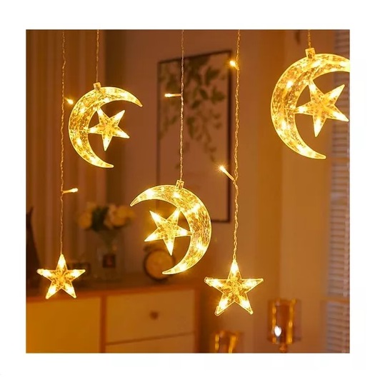 Cortina Luces LED con Figuras 2